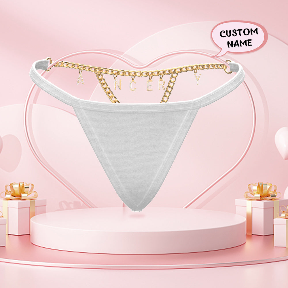 Personalisierte Sexy Taille Kette String Benutzerdefinierte Name Brief